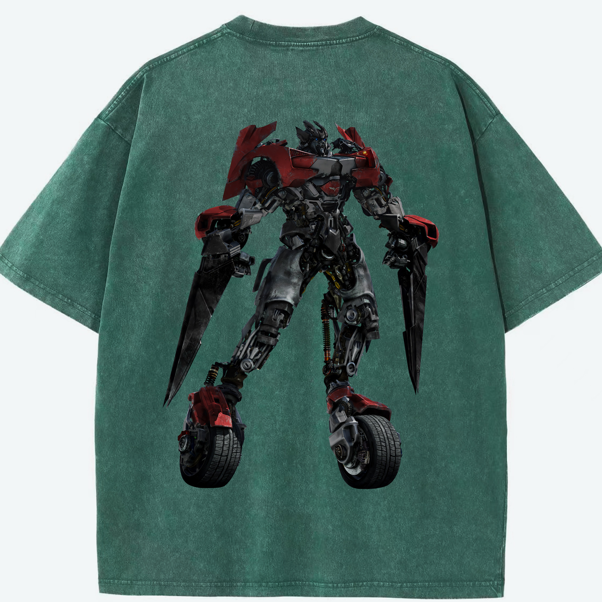 （画像用） Transformers トランスフォーマー 綿100% ヴィンテージ風 半袖Tシャツ（背面プリント）